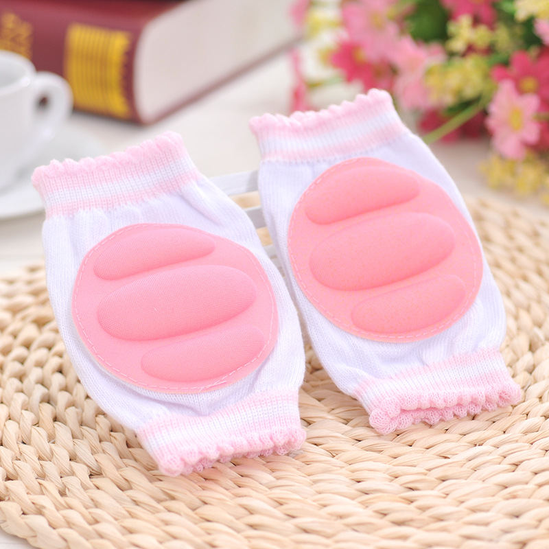 สนับเข่าเด็กเล็ก หัดเดิน-หัดคลาน บุฟองน้ำกันกระแทกหัวเข่า Baby Knee Protection Pad
