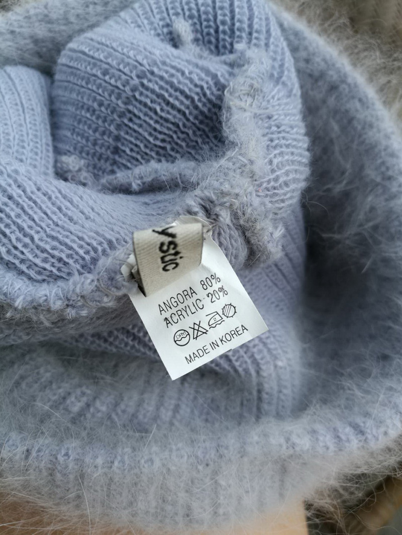 หมวกไหมพรมขนกระต่าย อุ่นมาก หมวกสวย