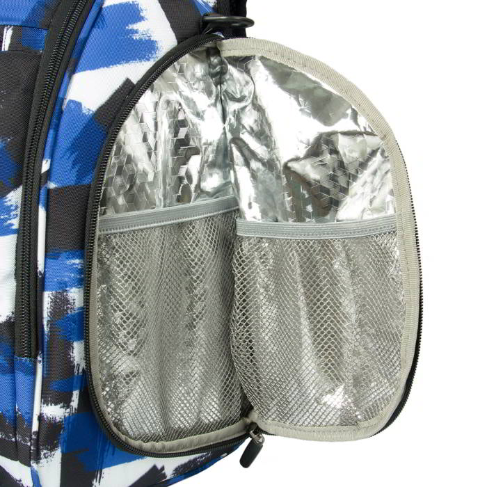 Ecosusi กระเป๋าคุณแม่ กระเป๋าสัมภาระคุณแม่ กระเป๋าแม่ลูกอ่อน แบบเป้ มาพร้อมแผ่นรองเปลี่ยนผ้าอ้อม, สายคล้องรถเข็น, ช่องเก็บความร้อน-เย็น (Navy Patten)