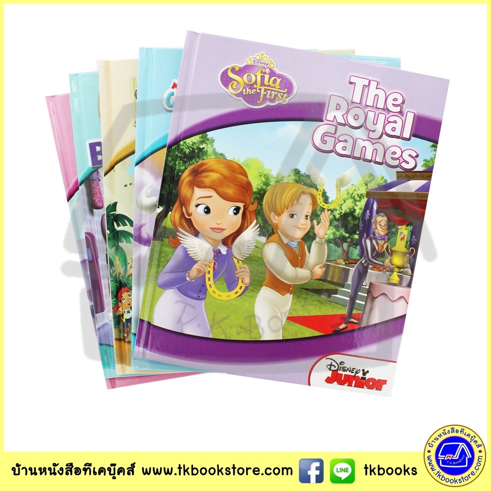 Disney Junior Playtime Stories - 5 Book Set + Stickers เซตหนังสือปกแข็ง ดิสนีย์ จูเนียร์ 5 เล่ม พร้อมสติกเกอร์ กล่องแข็ง