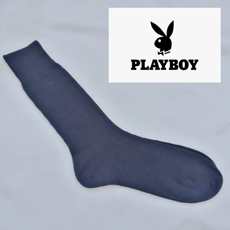 ถุงเท้าชาย PLAYBOY สีดำ เนื้อดีมาก