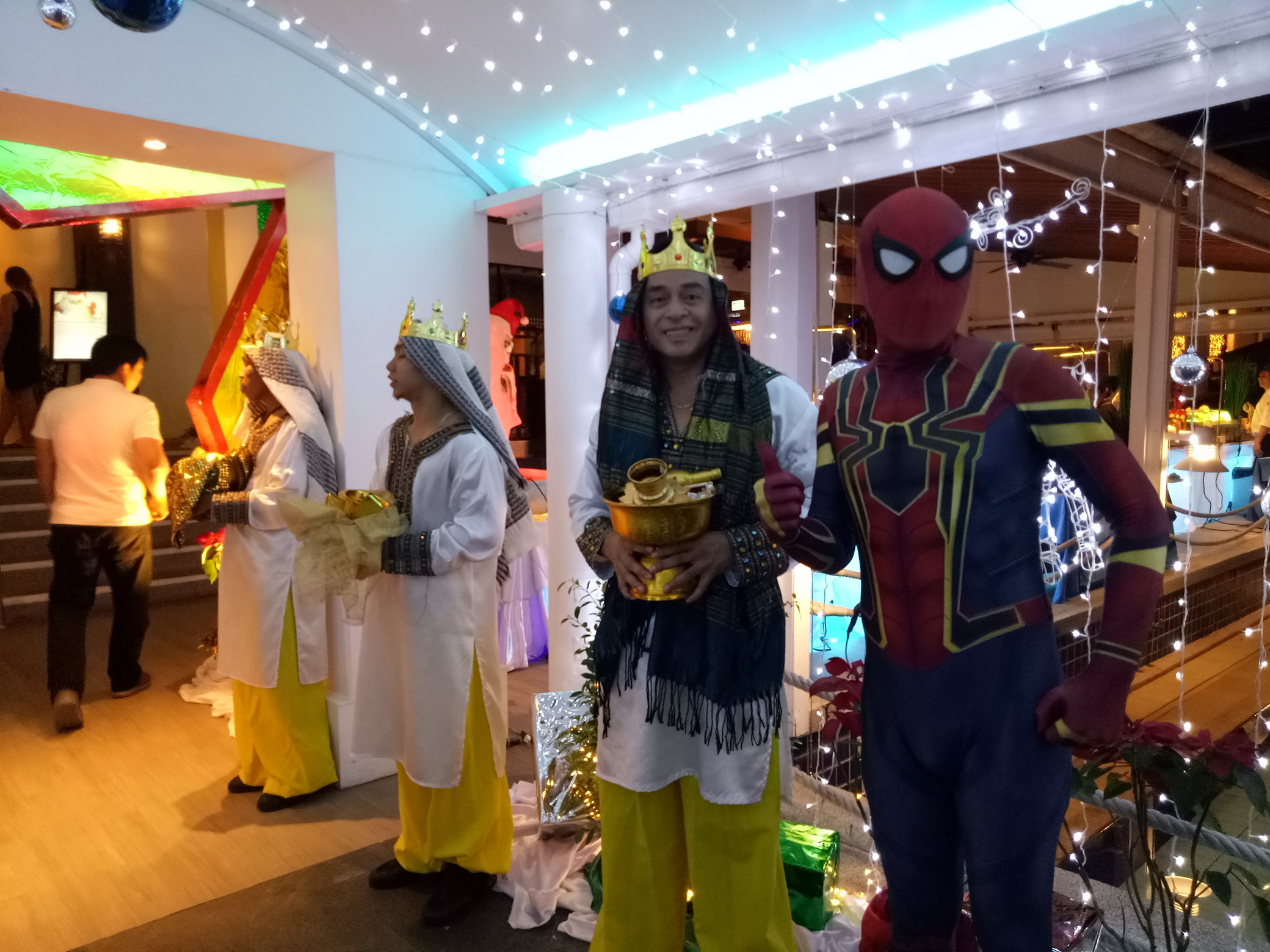 คอสเพลย์ การแสดง โชว์ Show Event อีเว้นท์ งานเลี้ยงสังสรรค์ งานวันเกิด Spider Man Merry Christmas Days 25/12/2560