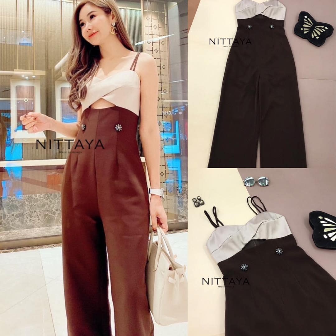 จั้มสายเดี่ยวยาวทรูโทน สินค้าคุณภาพ (พร้อมส่ง)