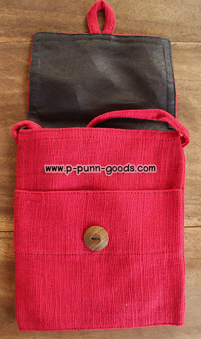 กระเป๋าผ้าใยกัญชง ย้อมสีธรรมชาติ