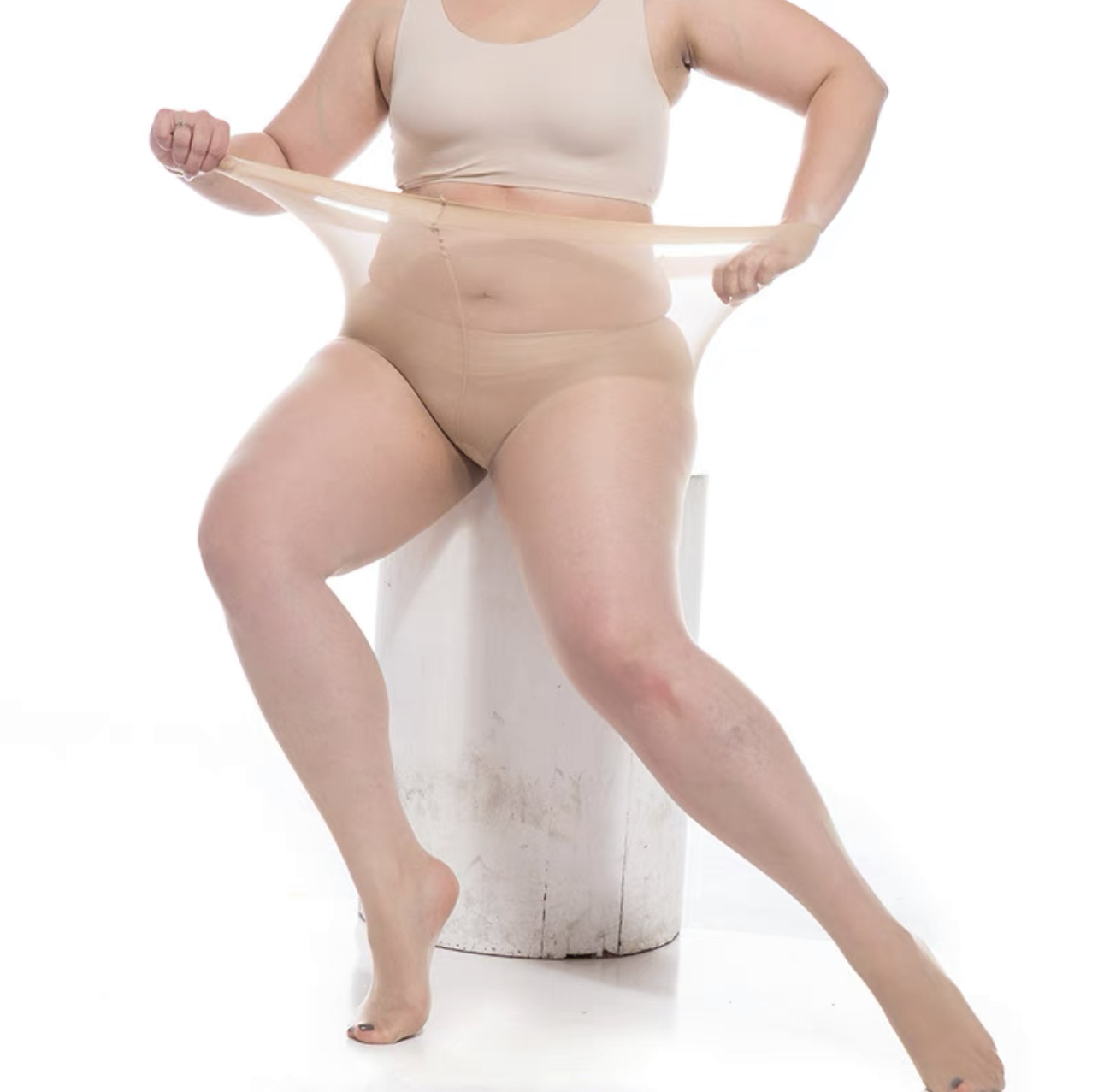 ถุงน่องสาวอวบ ไซส์ใหญ่ รับน้ำหนักได้มากถึง 150 kg FF0273