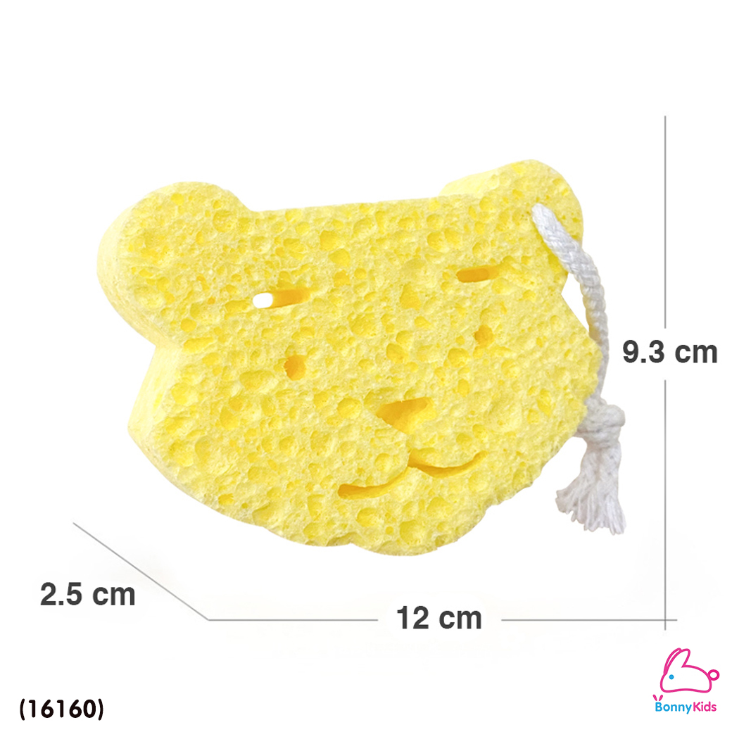 (16160) Baby Tattoo (เบบี้แทททู) ฟองน้ำรูปเสือ ใช้ฟองน้ำเยื่อไม้ธรรมชาติ สำหรับเด็กทารก