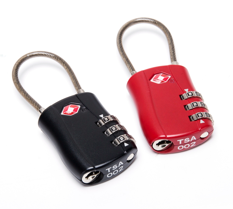 กุญแจล็อคกระเป๋าเดินทาง ตรงตามกำหนด TSA ใช้งานง่าย คุณภาพสูง (TSA Approved Travel Combination Cable Luggage Locks for Suitcases)