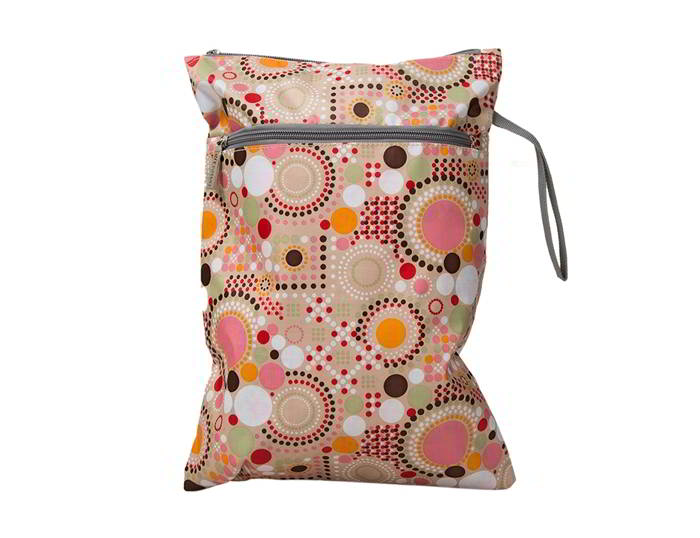 Ecosusi กระเป๋าคุณแม่ กระเป๋าสัมภาระคุณแม่ กระเป๋าแม่ลูกอ่อน แขวนรถเข็นเด็กได้ หิ้ว สะพายไหล่ได้ (Pink)