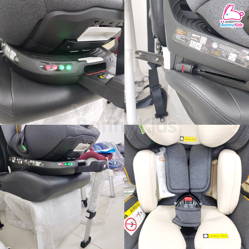 Glowy (โกลวี่) GLOWY i-Orbitta Carseat คาร์ซีทมาตรฐานความปลอดภัยใหม่ล่าสุดของยุโรป i-Size สำหรับเด็กที่มีส่วนสูง 40-125 cm.