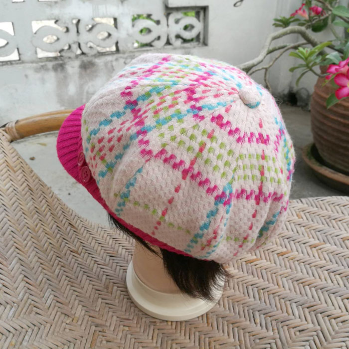 หมวกแก๊ปไหมพรมสุดน่ารัก