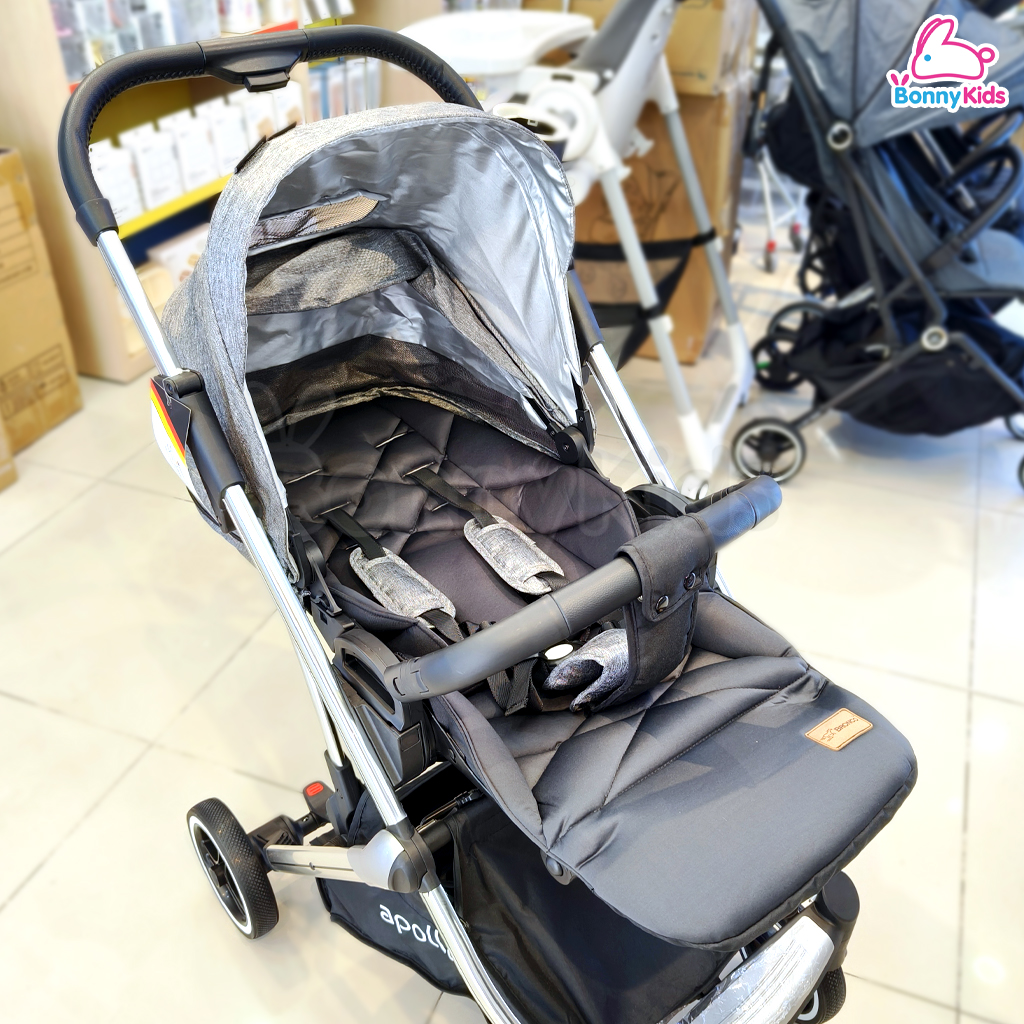 BRONCO (บรอนโก) APOLLO รถเข็นเด็กขนาดใหญ่ ปรับเข็นได้ 2 ทิศทาง พับกางง่ายโดยใช้แค่มือเดียว