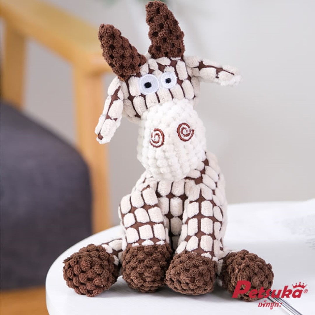 ตุ๊กตาวัว Petsuka ของเล่นสัตว์เลี้ยง มีเสียง