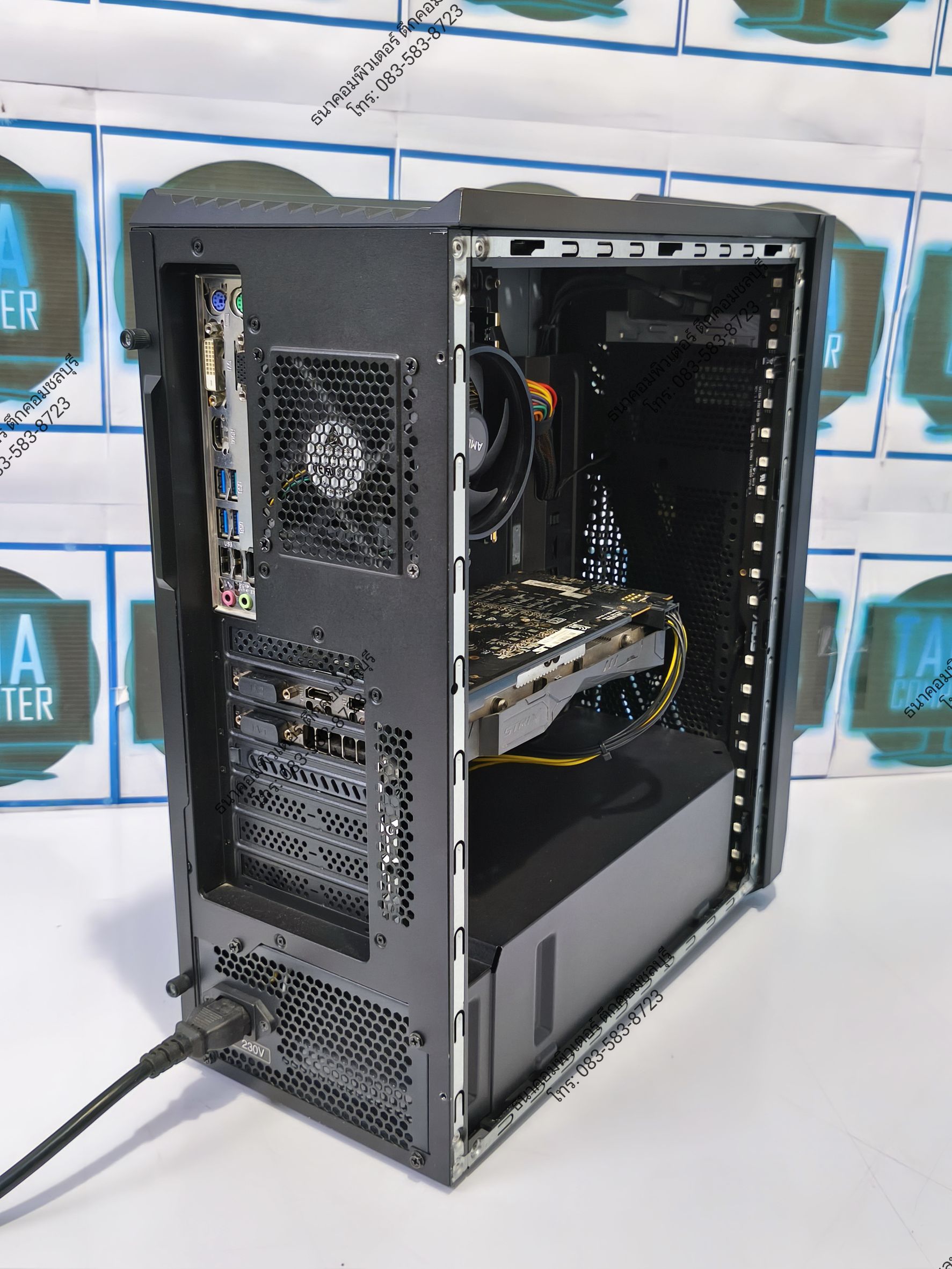 (คอมเล่นเกมส์มือสอง) AMD Ryzen5-1600 Ram16gb SSD250GB RX570 4GB