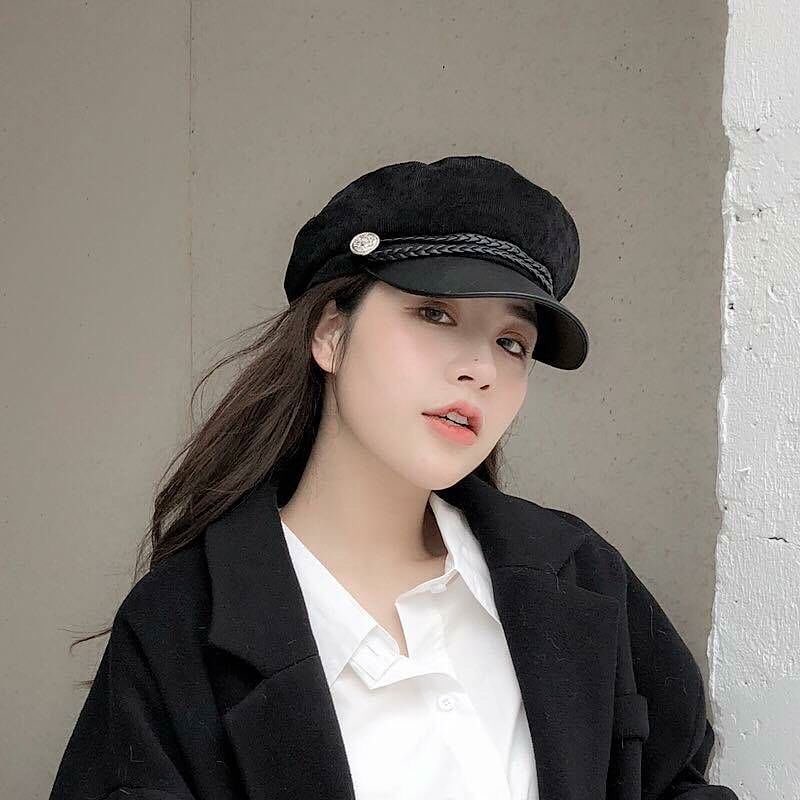 หมวกแก๊ปทรงนิวส์บอย earth music. สวยมาก