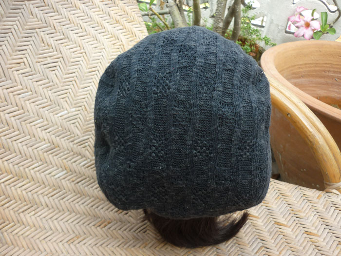 หมวกแก๊ปทรงบอลลูน ผ้าลูกไม้สีดำ สวยเก๋มาก