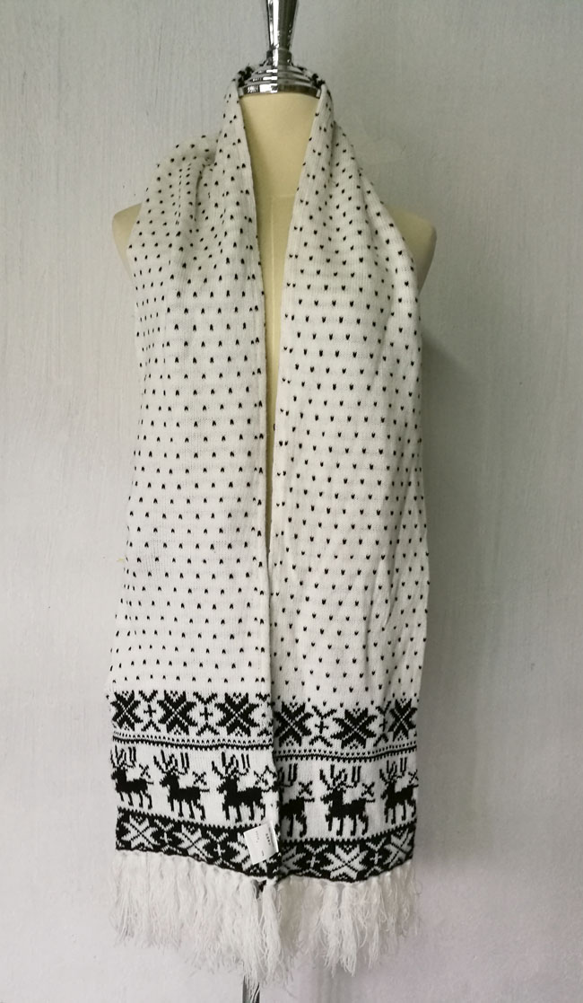 ผ้าพันคอไหมพรมหนานุ่ม สวยมาก อุ่นถึงติดลบ