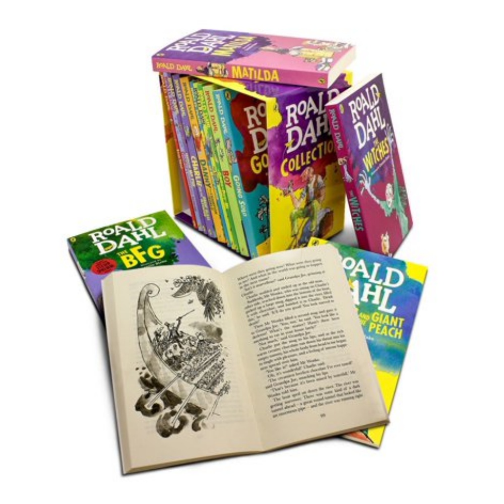 Roald Dahl & Quentin Blake - 15 Book Fantastic Stories Collection : เซตหนังสือปกอ่อน 15 เล่ม โรอัล ดาห์ล