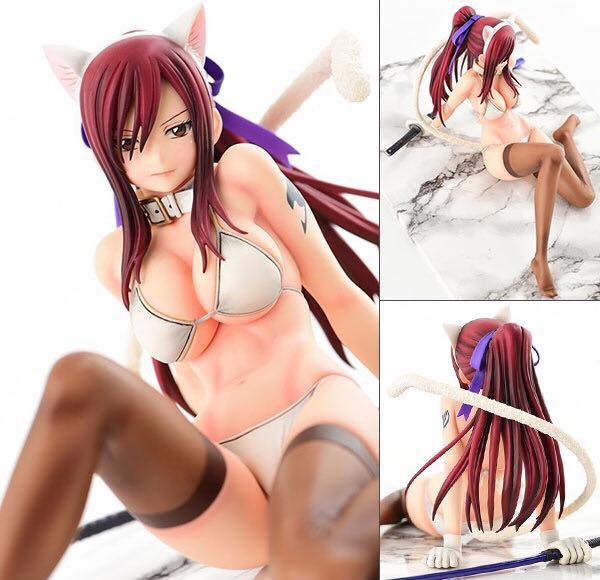 พร้อมส่ง FAIRY TAIL - Erza Scarlet White Cat Gravure_Style 1/6 Complete Figure