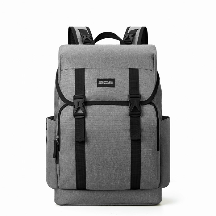mommore กระเป๋าคุณแม่ กระเป๋าสัมภาระคุณแม่ กระเป๋าแม่ลูกอ่อน ใช้ได้ทั้งคุณแม่ และคุณพ่อ กันน้ำ ทนทาน พร้อมแผ่นรองเปลี่ยนผ้าอ้อม คุณภาพสูง คล้องรถเข็น เหมาะกับการเดินทางมาก (ฺฺGrey)