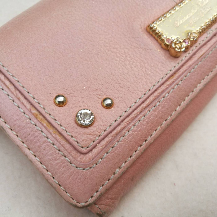 กระเป๋าสตางค์ Samantha Thavasa หนังแท้ ช่องเยอะมาก