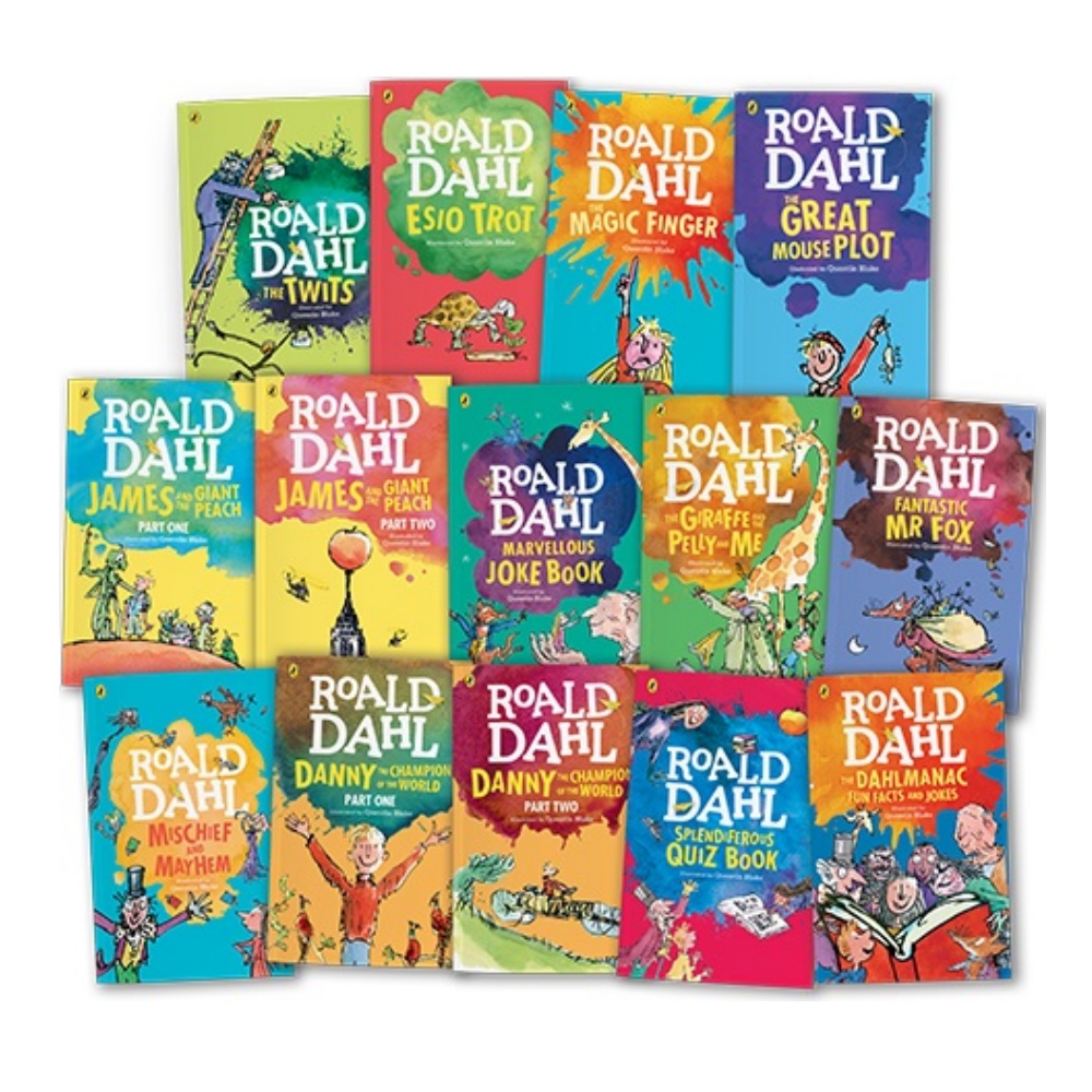 Roald Dahl & Quentin Blake - 15 Book Fantastic Stories Collection : เซตหนังสือปกอ่อน 15 เล่ม โรอัล ดาห์ล