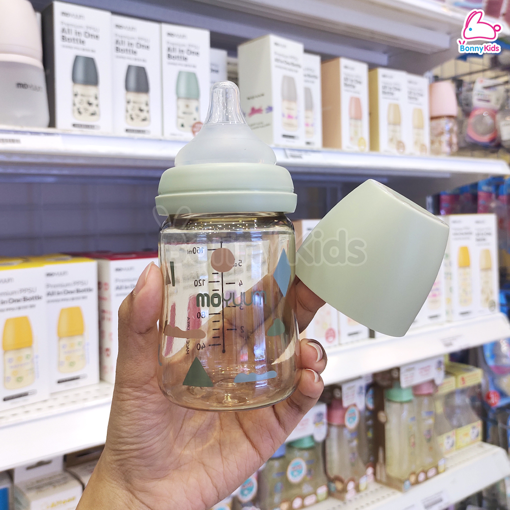 MOYUUM (โมยูม) Premium PPSU ALL IN ONE ขวดนมเด็ก ผลิตด้วยวัสดุ PPSU หนาพิเศษ ปลอดภัยสูง