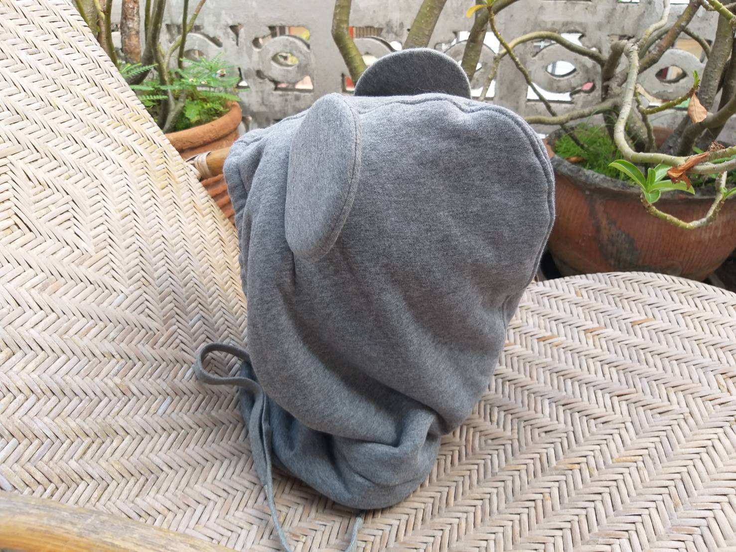 ที่อุ่นคอพร้อมหมวก Disney ลิขสิทธิ์แท้ บุขนด้านใน