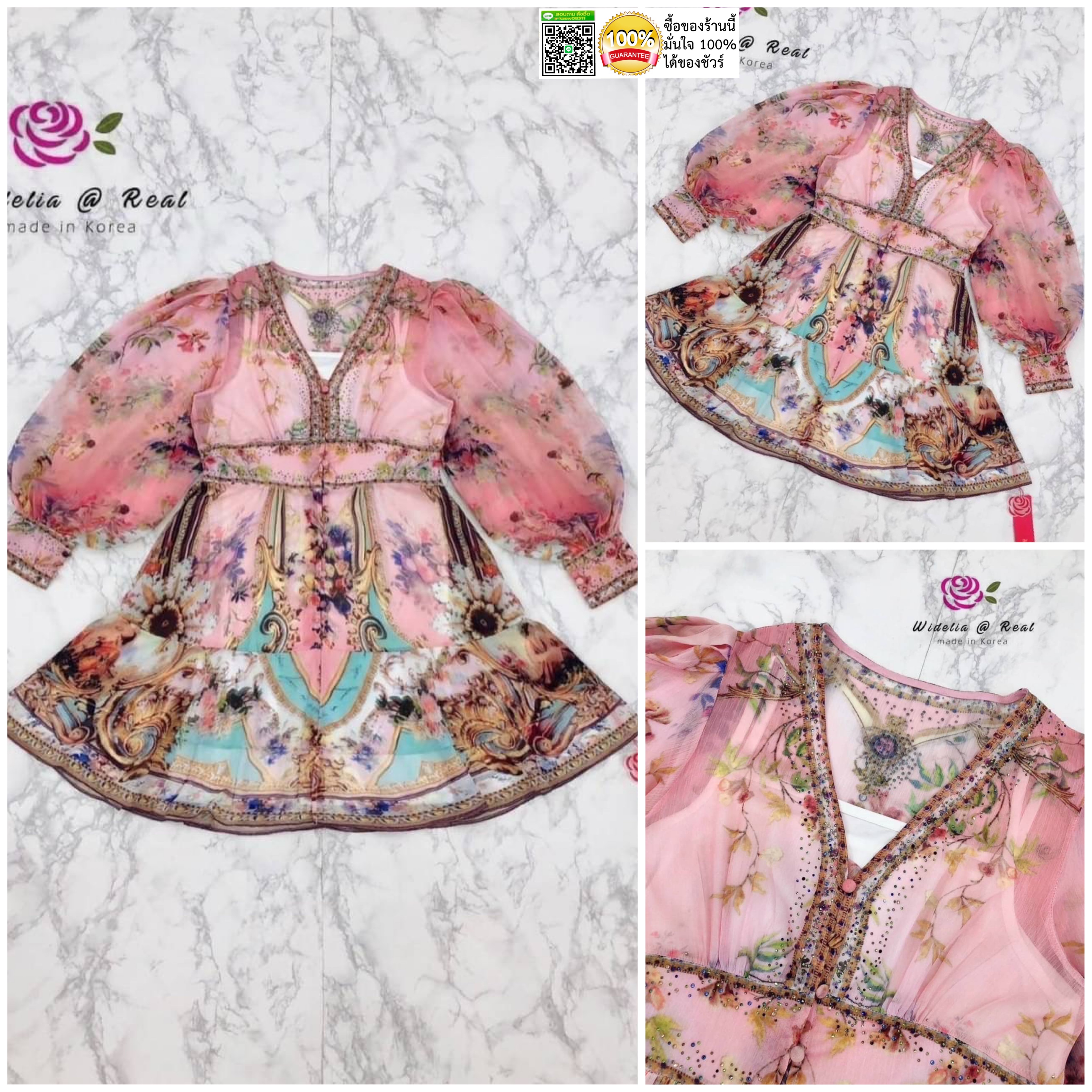 Dress :: เดรสสั้นตัวสวยทรงดี ท่อนแขนยาวเป็นทรงสวย ตัวเดรสมาในผ้าเนื้อสวย ท่อนล่างทรงเอบานพริ้วสวย สินค้าคุณภาพ (พร้อมส่ง)