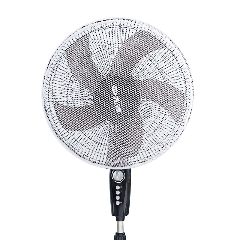 NanaBaby ผ้าคลุมพัดลม ตาข่าย ที่คลุมพัดลม หน้ากว้าง 16-18 นิ้ว ป้องกันนิ้วเด็ก สีขาว/ดำ