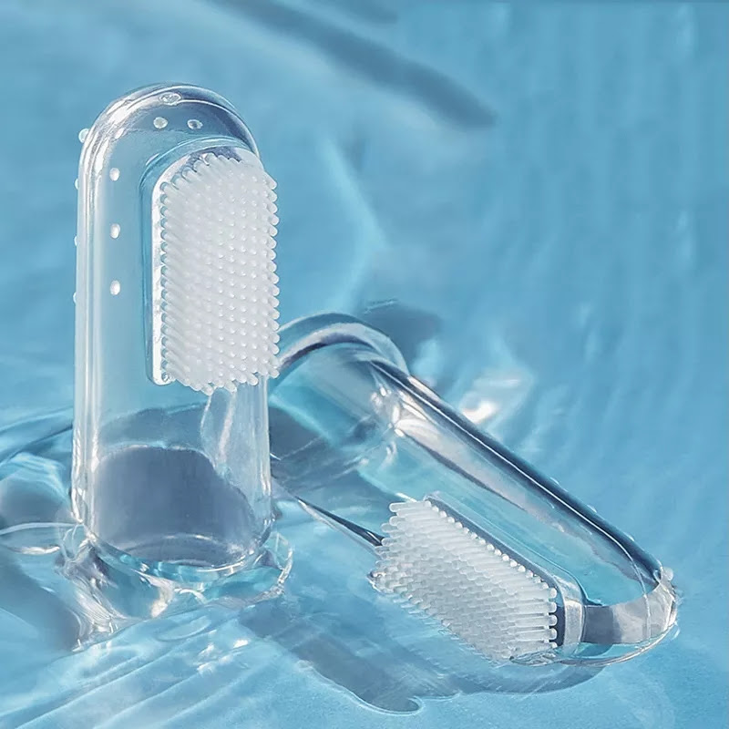 แปรงสีฟันเด็กทารก แปรงฟันเด็กทารก แปรงนวดเหงือก แปรงสีฟันสวมนิ้ว แปรงสวมนิ้ว ซิลลิโคนนิ่ม ทนความร้อนสูง NanaBaby