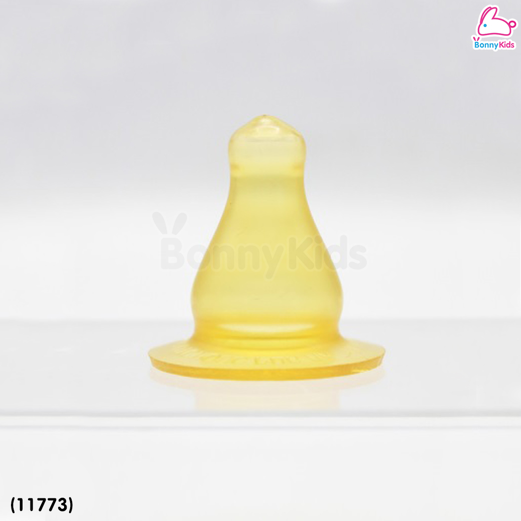 (11773) NUEBABE จุกนมยางธรรมชาติ ไซส์L สำหรับเด็ก 6 เดือนขึ้นไป (แพ็ค3ชิ้น)