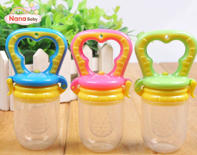 จุกกินผลไม้เด็ก ซิลิโคน NanaBaby เด็กจับกินเองได้ BPA-Free