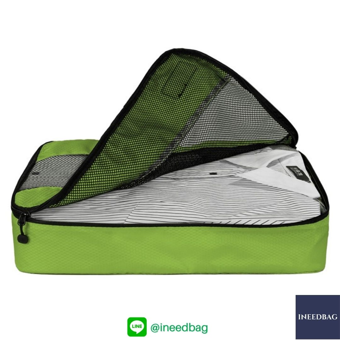 Bagsmart กระเป๋าจัดระเบียบเดินทาง 4 ใบต่อชุด ใส่เสื้อผ้า ชั้นใน ถุงเท้า เข็มขัด (ฺGreen) (Bagsmart Packing Cubes 4-Pcs Travel Organizer)