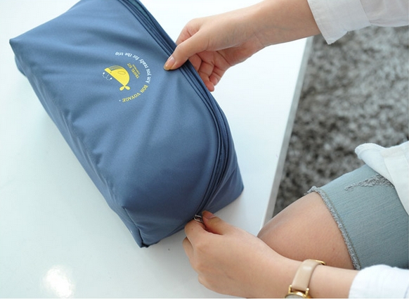 กระเป๋าใส่ชุดชั้นใน กางเกงชั้นใน ขนาดใหญ่พิเศษ แบ่งช่องสองด้าน ใส่ได้หลายตัว มี 4 สี 4 ลาย