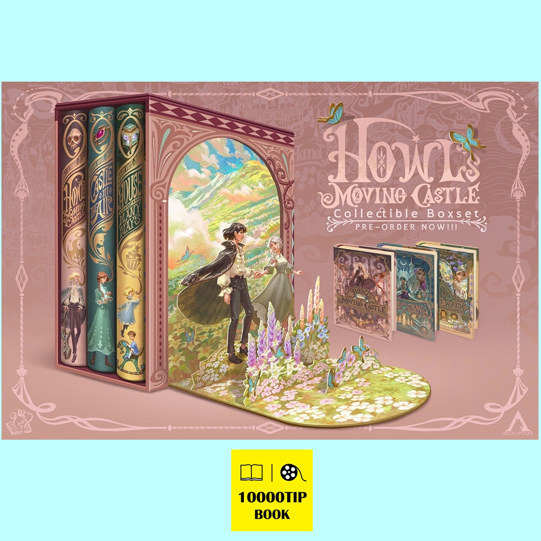 (Pre-Order) Howl’s Moving Castle Boxset ปกแข็ง (แบบที่ 2 พร้อมกระเป๋าผ้า+การ์ด+แผนที่) (Diana Wynne Jones) (พร้อมส่งภายใน 30 พฤศจิกายน)