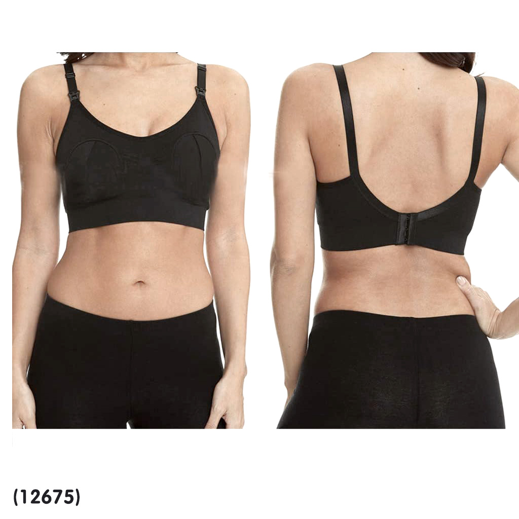 (12675) Breast feeding bras ชุดชั้นในให้นม ทรงสปอร์ตบรา