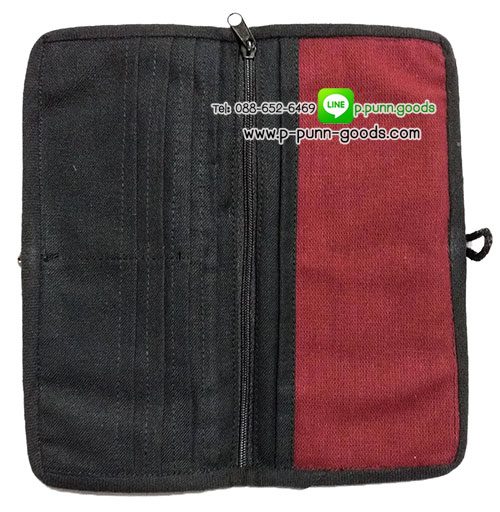 กระเป๋าสตางค์ผ้าชาวเขา กระเป๋าใบยาว