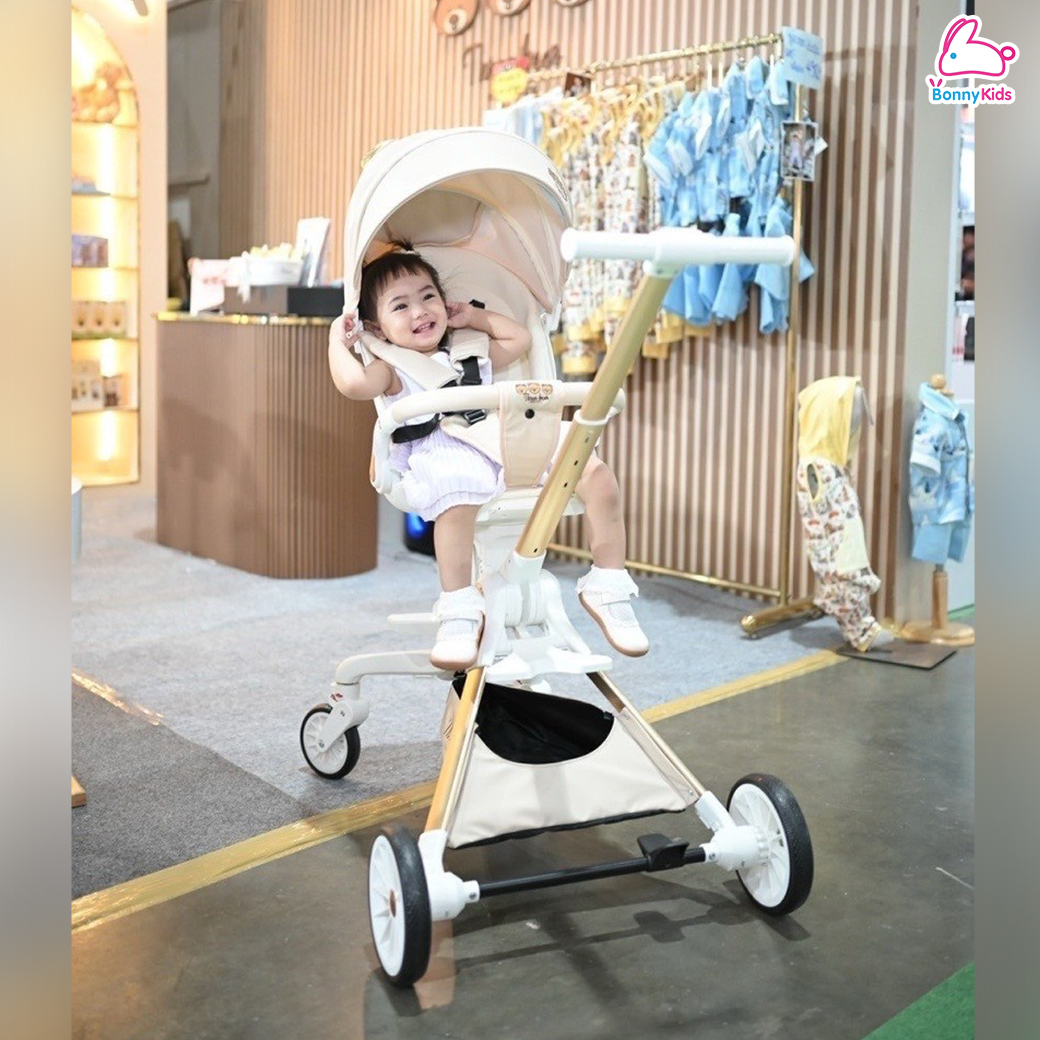 Three Bear (ทรีแบร์) รถเข็นเด็ก รุ่น Goody Bear น้ำหนักเบา สามารถนำขึ้นเครื่องได้ รองรับน้ำหนักได้ถึง 30 กก.