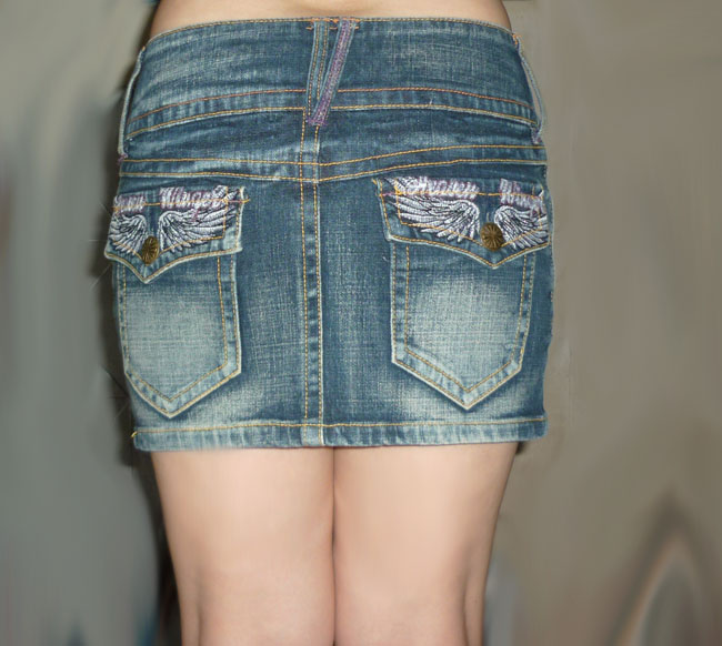 กระโปรงยีนส์ sky bomber สวยมาก 30-33-11