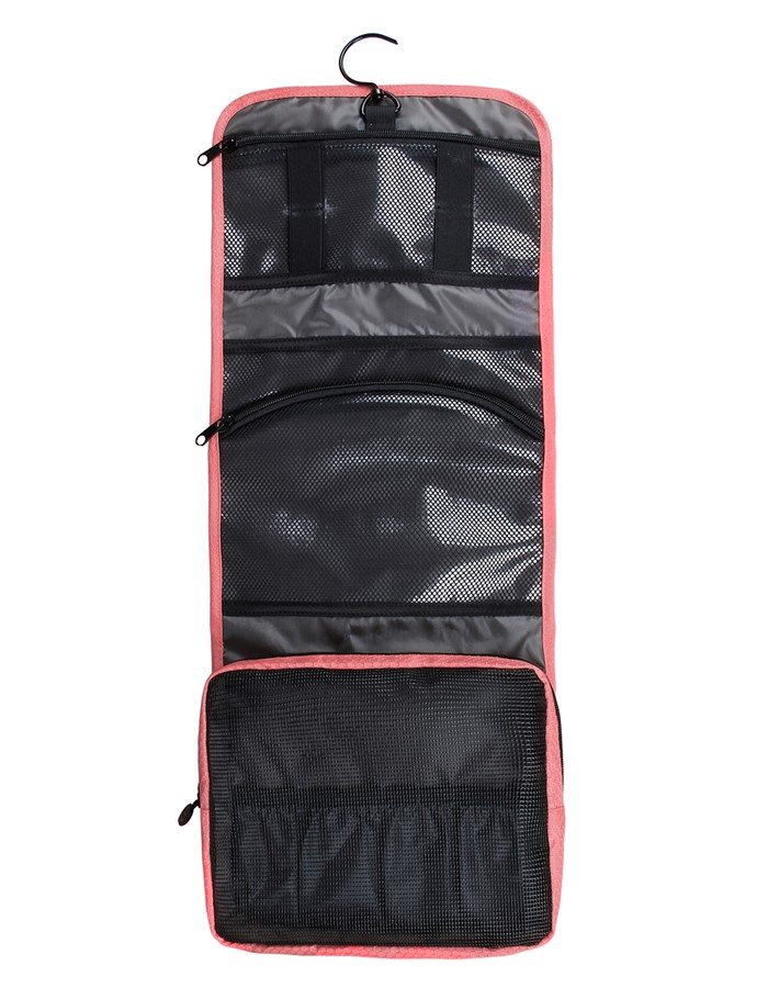 Bagsmart กระเป๋าใส่อุปกรณ์อาบน้ำ คุณภาพสูง ใส่อุปกรณ์อาบน้ำ แขวนได้ สำหรับเดินทาง ท่องเที่ยว (Pink)