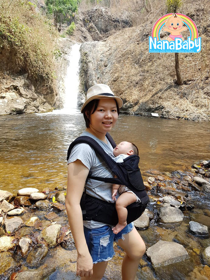 เป้อุ้มเด็ก aimama เป้อุ้มคาดเอว เป้อุ้มทารก เป้อุ้มเด็กโต มีที่นั่ง Hip Seat สำหรับเด็กเล็ก-เด็กโต วัย 4-48 เดือน