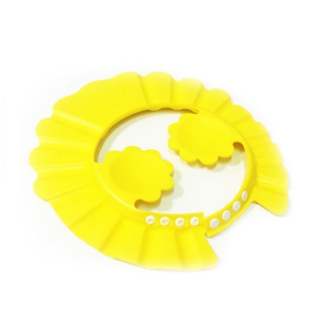 หมวกกันแชมพูสระผมเด็ก ที่กันสระผมเด็ก ที่คลุมสระผม NanaBaby ปรับขนาดหัวได้ มีที่ปิดหูขอบหยัก สำหรับเด็กวัย 0-5 ปี