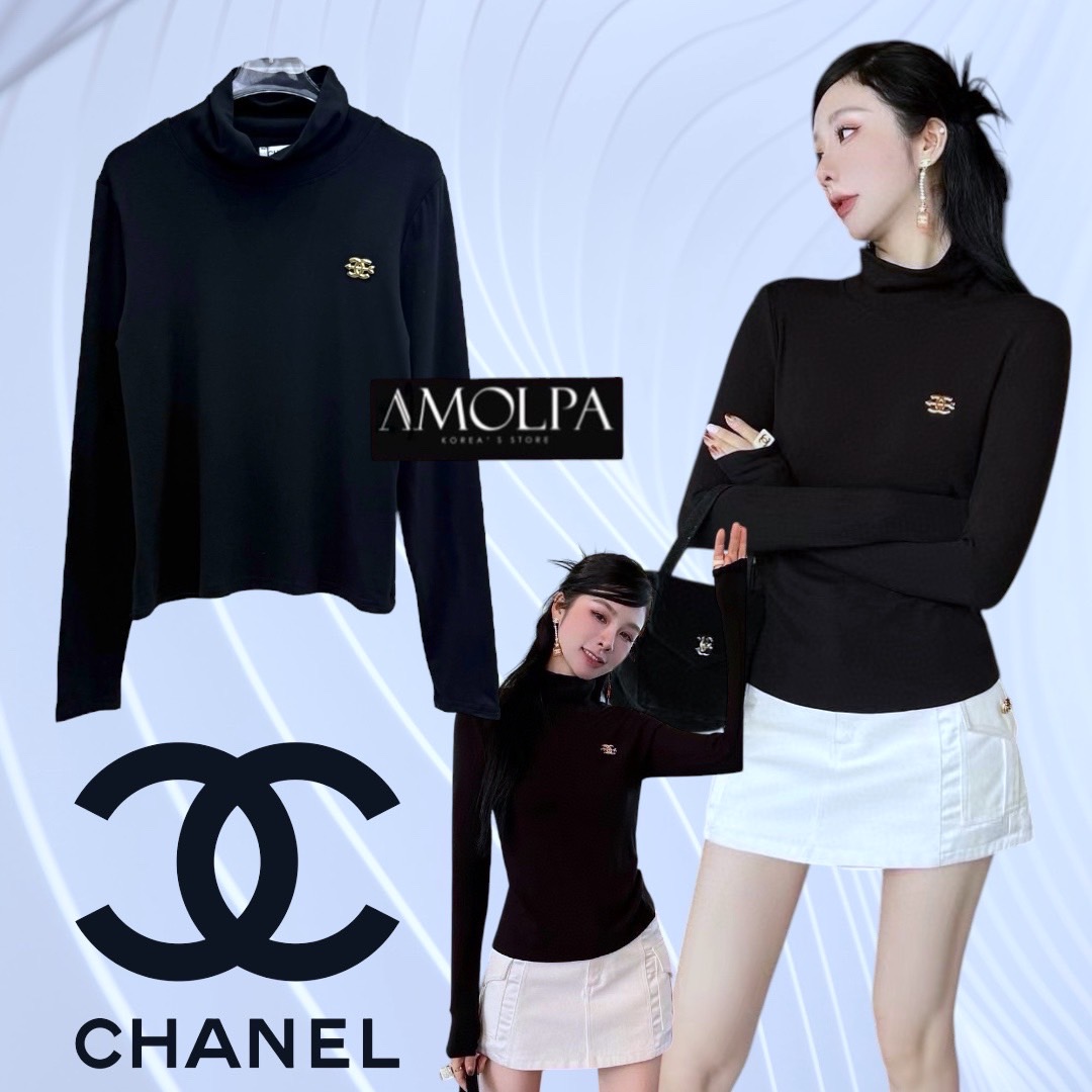 เสื้อแขนยาว CC งาน hiend งานสวยมากๆ ใส่ได้บ่อย ใส่สบาย : สินค้าคุณภาพ (พร้อมส่ง)