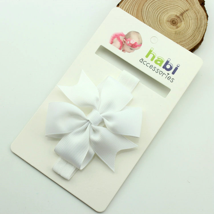 โบว์คาดผมทารก ผ้าคาดผมเด็กอ่อน โบว์เรียบเก๋ คลาสสิค มีหลายสี Mix&Macth ได้ทุกชุด