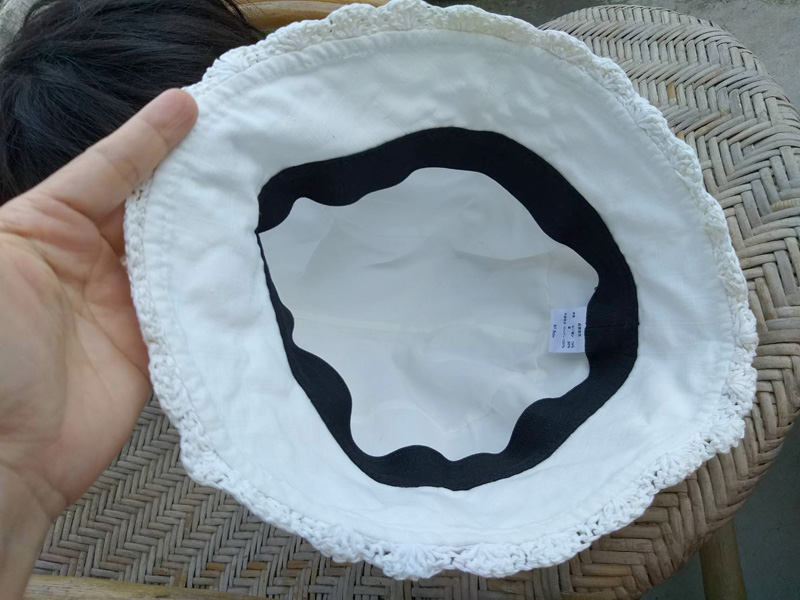 หมวกบักเก็ต แต่งเชือกถัก สวยมากๆ ใบนี้