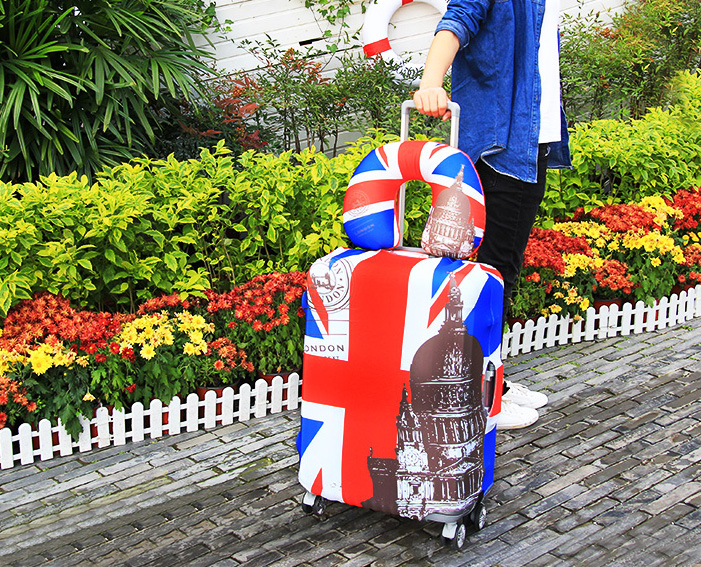 (ผ้ายืด พิมพ์ลาย ขนาด XL) ผ้าคลุมกระเป๋าเดินทาง ขนาด 29 - 32 นิ้ว มี 10 ลาย 10 แบบให้เลือก