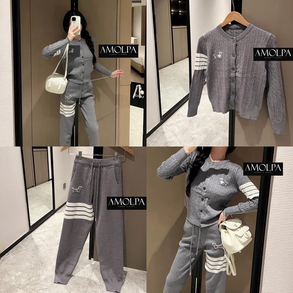 SET THOM BROWNE ผ้าดีมาก เย็นมากๆ ห้ามพลาดเลยน๊า สวยสุดๆ : สินค้าคุณภาพ (พร้อมส่ง)