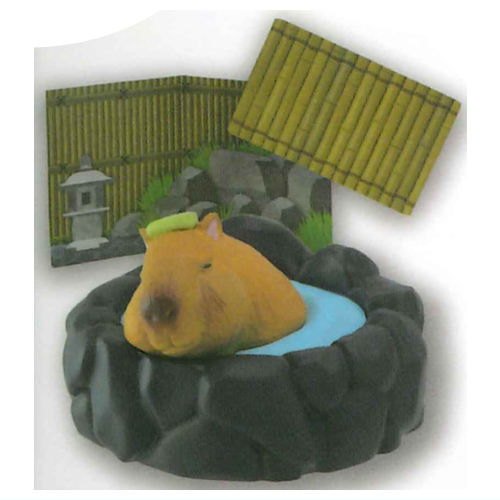 กาชาปองฟิกเกอร์สัตว์แช่น้ำพุร้อน Currently Taking a bath Hot Spring Trip