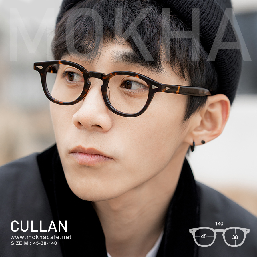 CULLAN - matte black กรอบแว่นตา ทรงหยดน้ำ TR90 กว้าง 140 มม. (sizeM) H38