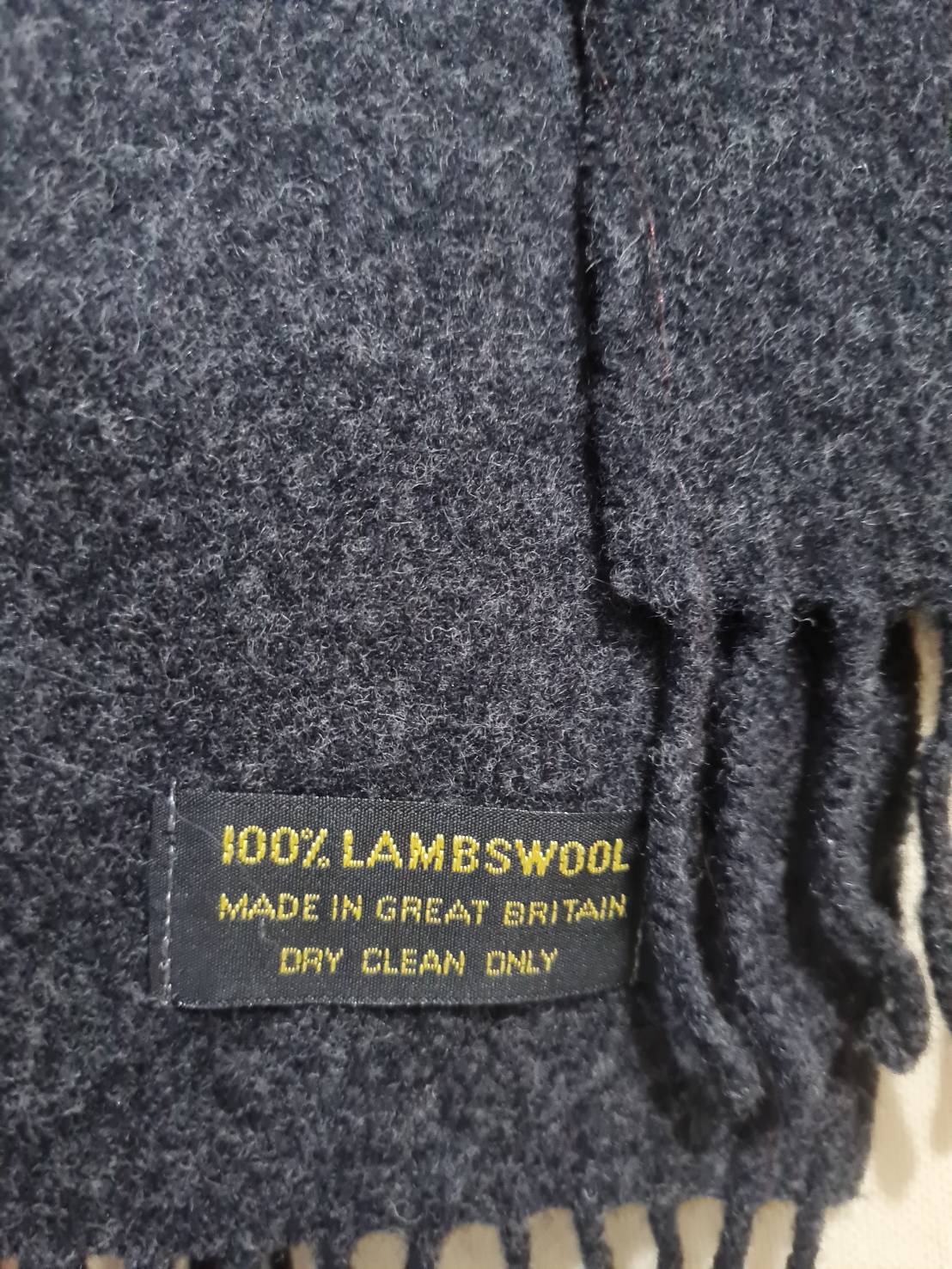 ผ้าพันคอ LAMBSWOOL From GREAT BRITIAN (มือ1)